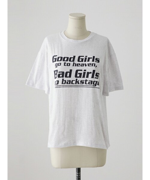 imvely(-)の「グッドガールロゴTシャツ(Tシャツ/カットソー・レディース・ミックスグレー・FREE)」の1枚目の写真