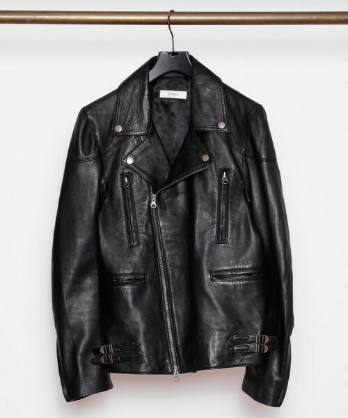 DETAILS（ディテールズ）の「DETAILS/ラムレザー W ライダース  