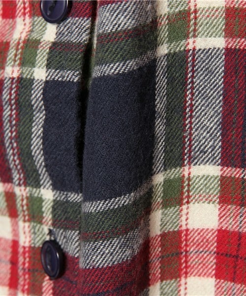 archives（アルシーヴ）の「チェックシャツ（シャツ/ブラウス・レディース・ネイビー/ピンク・MEDIUM）」の10枚目の写真