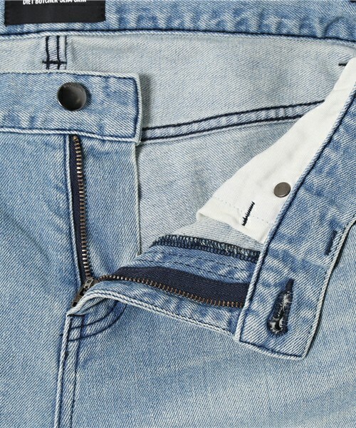 DIET BUTCHER(ダイエットブッチャー)の「DIET BUTCHER SLIM SKIN ダメージル-ズフィットデニム(デニムパンツ・メンズ・ダークブルー・1/2)」の13枚目の写真