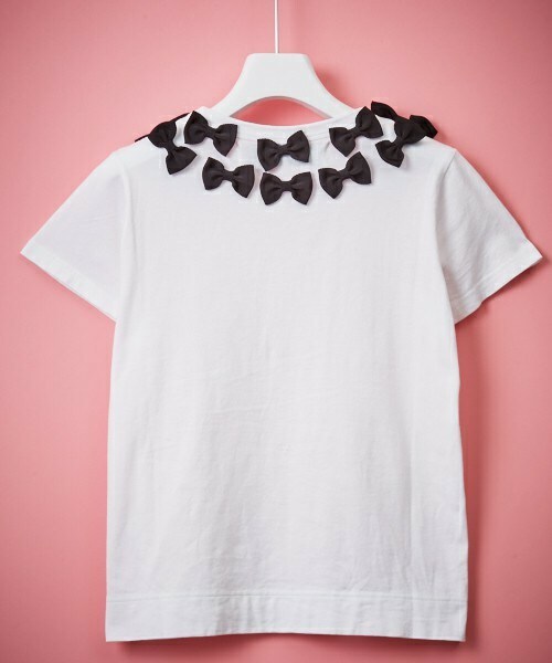美品Tu es mon TRESORトレゾア.リボンTシャツ Tu es mon TRESOR（トゥ エ モン トレゾア）の「Tu es mon TRESOR