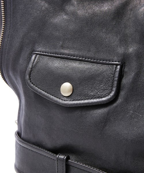 beautiful people（ビューティフルピープル）の「beautiful people ライダースビッグトートバッグ（トートバッグ・レディース・ブラック・FREE）」の7枚目の写真