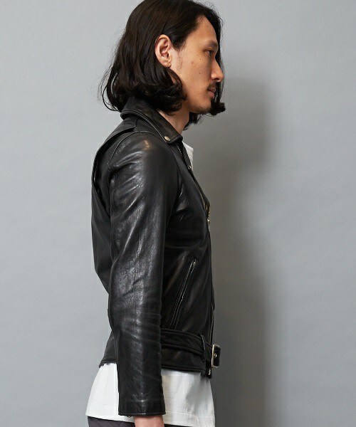 beautiful people（ビューティフルピープル）の「beautiful people ヴィンテージレザーライダースジャケット（ライダースジャケット・メンズ・ブラック・170/180）」の8枚目の写真