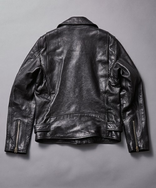 beautiful people（ビューティフルピープル）の「beautiful people ヴィンテージレザーライダースジャケット（ライダースジャケット・メンズ・ブラック・170/180）」の2枚目の写真