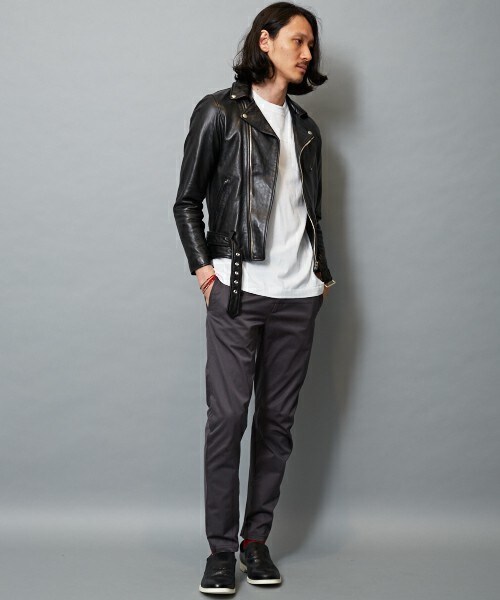 beautiful people（ビューティフルピープル）の「beautiful people ヴィンテージレザーライダースジャケット（ライダースジャケット・メンズ・ブラック・170/180）」の6枚目の写真