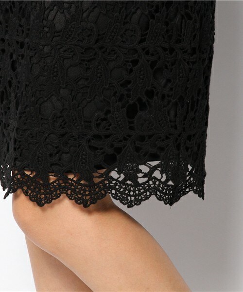 archives（アルシーヴ）の「レース地スカート（スカート・レディース・オフホワイト/ブラック・MEDIUM）」の6枚目の写真