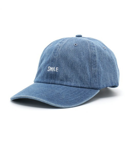FREDY&GLOSTER（フレディアンドグロスター）の「【FINEBOYS掲載】HAPPY SMILE CAP（キャップ・メンズ・ブラック/ベージュ/ライトインディゴブルー/ダークインディゴブルー/ピンク/グリーン系カモフラージュ・FREE）」の1枚目の写真