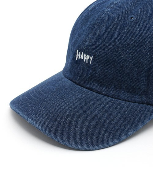 FREDY&GLOSTER（フレディアンドグロスター）の「【FINEBOYS掲載】HAPPY SMILE CAP（キャップ・メンズ・ブラック/ベージュ/ライトインディゴブルー/ダークインディゴブルー/ピンク/グリーン系カモフラージュ・FREE）」の11枚目の写真