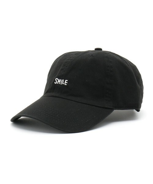 FREDY&GLOSTER（フレディアンドグロスター）の「【FINEBOYS掲載】HAPPY SMILE CAP（キャップ・メンズ・ブラック/ベージュ/ライトインディゴブルー/ダークインディゴブルー/ピンク/グリーン系カモフラージュ・FREE）」の2枚目の写真