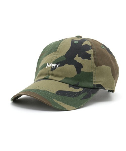 FREDY&GLOSTER（フレディアンドグロスター）の「【FINEBOYS掲載】HAPPY SMILE CAP（キャップ・メンズ・ブラック/ベージュ/ライトインディゴブルー/ダークインディゴブルー/ピンク/グリーン系カモフラージュ・FREE）」の6枚目の写真