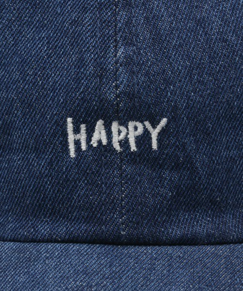 FREDY&GLOSTER（フレディアンドグロスター）の「【FINEBOYS掲載】HAPPY SMILE CAP（キャップ・メンズ・ブラック/ベージュ/ライトインディゴブルー/ダークインディゴブルー/ピンク/グリーン系カモフラージュ・FREE）」の10枚目の写真