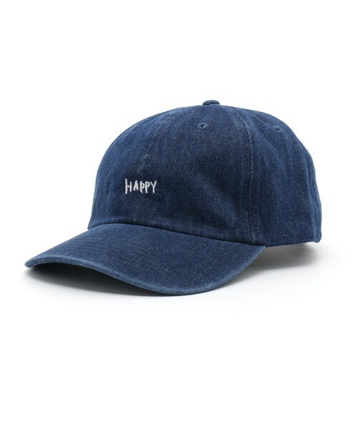 FREDY&GLOSTER（フレディアンドグロスター）の「【FINEBOYS掲載】HAPPY SMILE CAP（キャップ・メンズ・ブラック/ベージュ/ライトインディゴブルー/ダークインディゴブルー/ピンク/グリーン系カモフラージュ・FREE）」の4枚目の写真