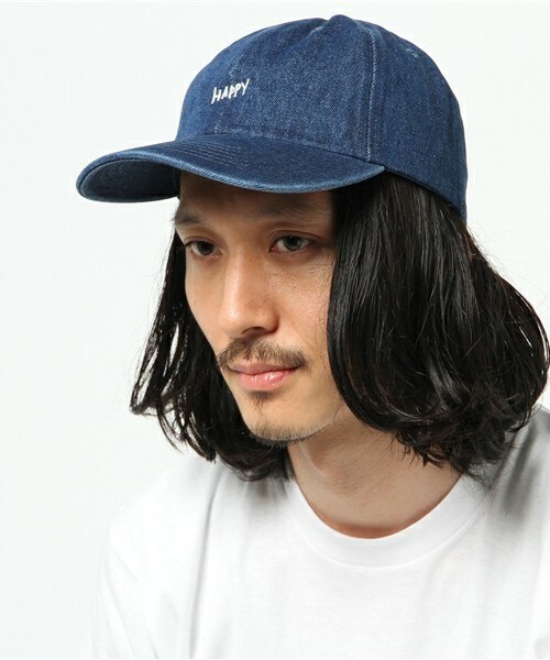 FREDY&GLOSTER（フレディアンドグロスター）の「【FINEBOYS掲載】HAPPY SMILE CAP（キャップ・メンズ・ブラック/ベージュ/ライトインディゴブルー/ダークインディゴブルー/ピンク/グリーン系カモフラージュ・FREE）」の15枚目の写真