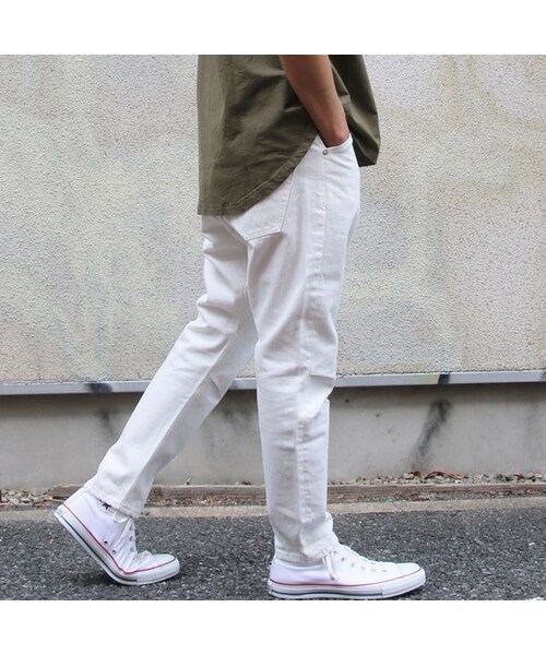 Audience（オーディエンス）の「[AUD3350] Upscape Audience 赤耳ホワイトデニムロークロッチアンクルパンツ（デニムパンツ・メンズ・その他）」の4枚目の写真