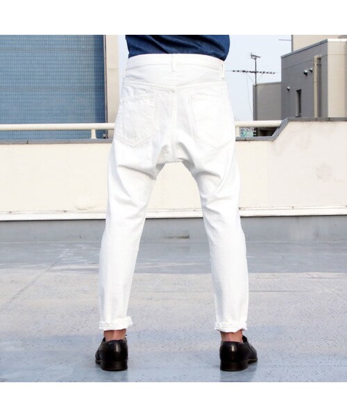 Audience（オーディエンス）の「[AUD3350] Upscape Audience 赤耳ホワイトデニムロークロッチアンクルパンツ（デニムパンツ・メンズ・その他）」の13枚目の写真
