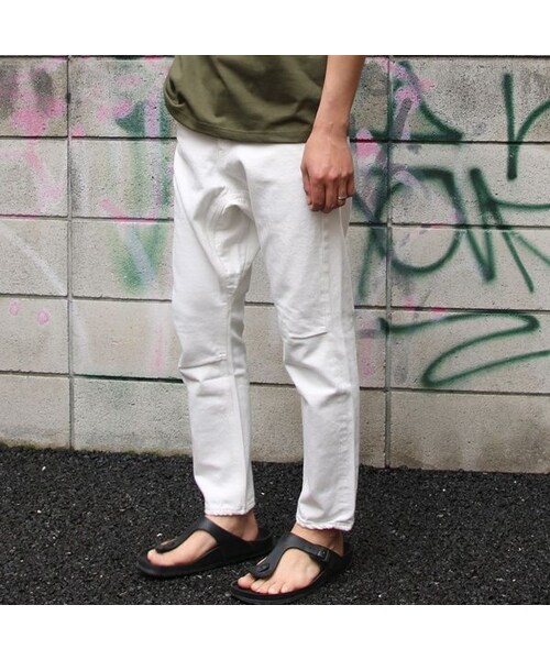 Audience（オーディエンス）の「[AUD3350] Upscape Audience 赤耳ホワイトデニムロークロッチアンクルパンツ（デニムパンツ・メンズ・その他）」の3枚目の写真