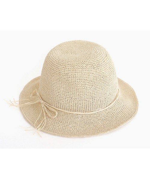 DHOLIC（ディーホリック）の「リボンストラップペーパーヤーハット（ハット・レディース・ココアグレー/ブラウン/カーキ/ネイビー/ライトベージュ/ピンク・FREE）」の4枚目の写真