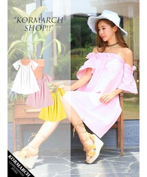 KORMARCH | フリルディテールスリーブレスブラウスワンピース(ワンピース)