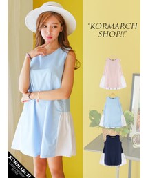 KORMARCH | スリーブタイオープンショルダーワンピース(ワンピース)