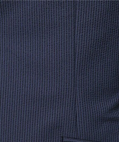 MEN'S BIGI（メンズビギ）の「サマージャケット/シアサッカー（テーラードジャケット・メンズ・ライトグレー/ネイビー・SS/S/M/L）」の13枚目の写真