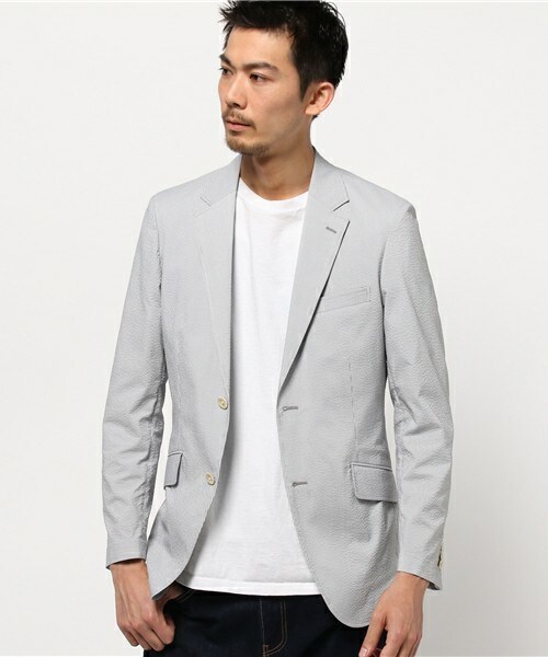 美品　メンズビギ ジャケット シアサッカージャケット MEN'S BIGI（メンズビギ）の「サマージャケット/シアサッカー