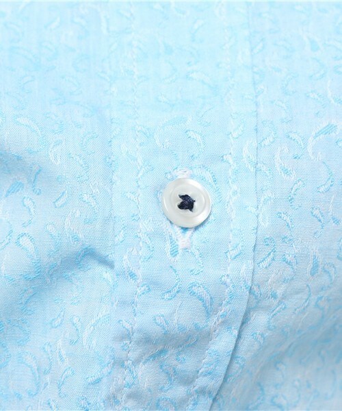 MEN'S BIGI（メンズビギ）の「ミニペイズリー柄シャツ/7分袖（シャツ/ブラウス・メンズ・ライトグレー/サックスブルー/ダークブルー・SMALL/MEDIUM/LARGE）」の10枚目の写真