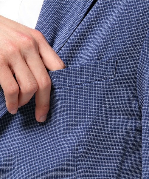 MEN'S BIGI(メンズビギ)の「ストレッチ エアリーサマージャケット/ビジネス&カジュアル(テーラードジャケット・メンズ・ブラック/ベージュ/ネイビー・SS/S/M/L)」の9枚目の写真