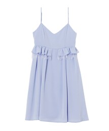 MERCURYDUO | 【DUO】 サテン×レースペプラムワンピース(ワンピース/ドレス)