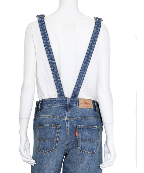 Ungrid（アングリッド）の「ワイドデニムサロペット（オールインワン・サロペット・レディース・ブルー・S/M）」の7枚目の写真