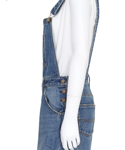 Ungrid（アングリッド）の「ワイドデニムサロペット（オールインワン・サロペット・レディース・ブルー・S/M）」の6枚目の写真