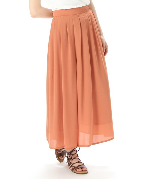 Honeys（ハニーズ）の「ロングスカーチョ（パンツ・スキニー・レディース・アイボリー/コン/サックス/ピンク/カーキ/オレンジ・Ｍ/Ｌ）」の6枚目の写真