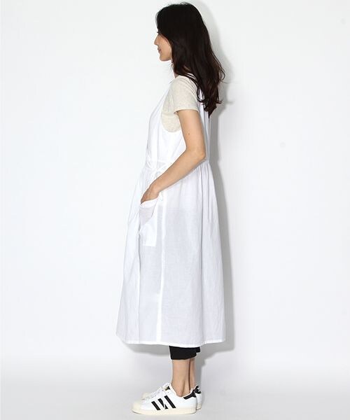 niko and...（ニコアンド）の「綿コードカシュクールワンピース（ワンピース/ドレス・ホワイト/チャコール・M/L）」の4枚目の写真