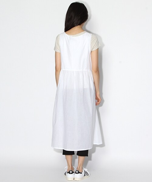 niko and...（ニコアンド）の「綿コードカシュクールワンピース（ワンピース/ドレス・ホワイト/チャコール・M/L）」の5枚目の写真
