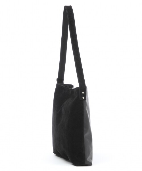 RAGEBLUE（レイジブルー）の「フェイクレザーコンビイージーバッグ（バッグ・ブラック/ブラウン・ONE SIZE）」の4枚目の写真