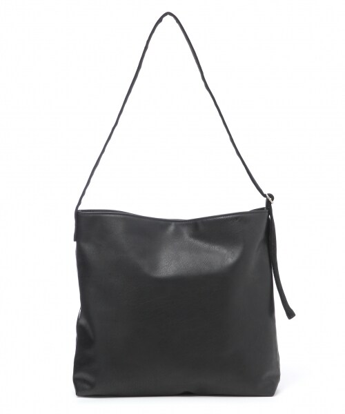 RAGEBLUE（レイジブルー）の「フェイクレザーコンビイージーバッグ（バッグ・ブラック/ブラウン・ONE SIZE）」の5枚目の写真