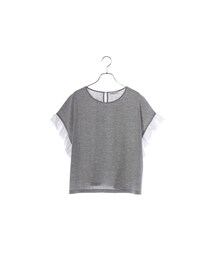 earth music&ecology | シフォンフリルスリーブプルオーバー(トップス)