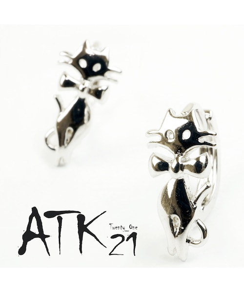 no brand（ノーブランド）の「両耳用（2個セット） ねこモチーフ