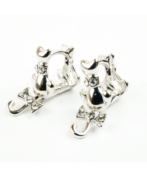 no brand（ノーブランド）の「両耳用（2個セット） ねこモチーフ