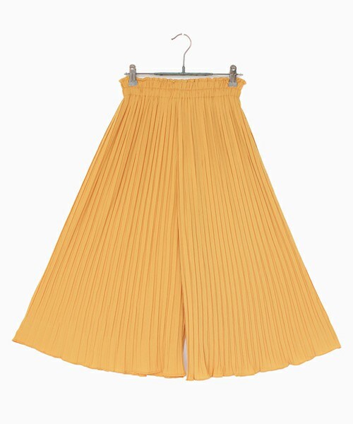 DHOLIC（ディーホリック）の「ウエストゴムプリーツガウチョパンツ（その他パンツ・レディース・ブラック/グレー/マスタード/ピンク/グリーン・FREE）」の4枚目の写真