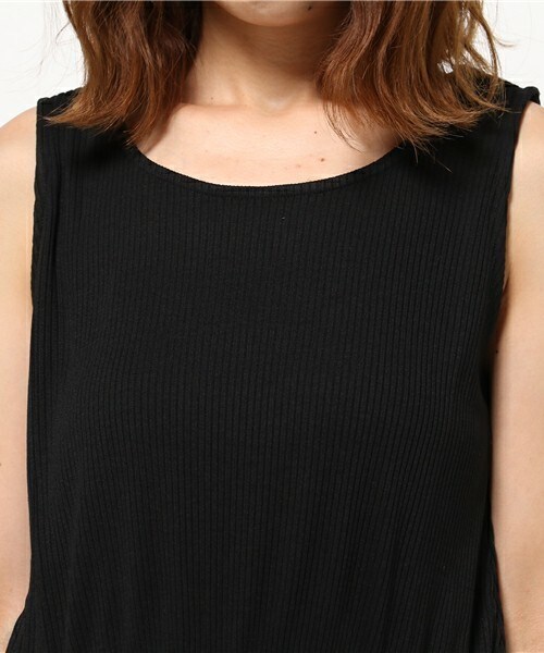 INTERPLANET WINGS（インタープラネットウィング）の「スパンテレコ×チュールOP（ワンピース・レディース・オフホワイト/ブラック/グレー・FREE）」の6枚目の写真