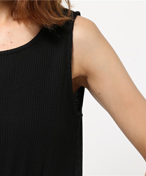 INTERPLANET WINGS（インタープラネットウィング）の「スパンテレコ×チュールOP（ワンピース・レディース・オフホワイト/ブラック/グレー・FREE）」の7枚目の写真