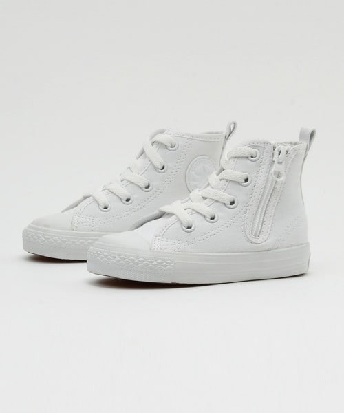 CONVERSE(コンバース)の「キッズ ジュニア コンバース チャイルドオールスター ホワイト CONVERSE CHILD ALL STAR N WHITEPLUS Z HI 32711630(スニーカー・キッズ・ホワイト・16cm/18cm)」の1枚目の写真