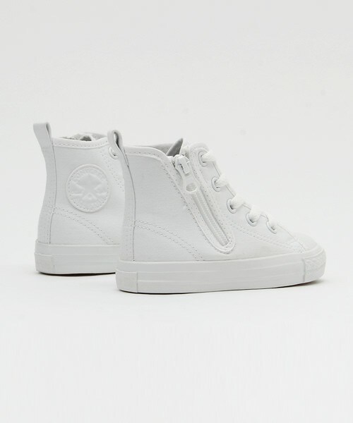 CONVERSE(コンバース)の「キッズ ジュニア コンバース チャイルドオールスター ホワイト CONVERSE CHILD ALL STAR N WHITEPLUS Z HI 32711630(スニーカー・キッズ・ホワイト・16cm/18cm)」の4枚目の写真
