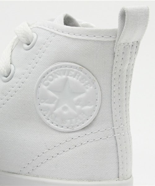 CONVERSE(コンバース)の「キッズ ジュニア コンバース チャイルドオールスター ホワイト CONVERSE CHILD ALL STAR N WHITEPLUS Z HI 32711630(スニーカー・キッズ・ホワイト・16cm/18cm)」の10枚目の写真
