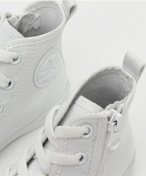 CONVERSE(コンバース)の「キッズ ジュニア コンバース チャイルドオールスター ホワイト CONVERSE CHILD ALL STAR N WHITEPLUS Z HI 32711630(スニーカー・キッズ・ホワイト・16cm/18cm)」の6枚目の写真