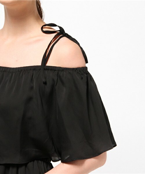 archives（アルシーヴ）の「オフショルダーワンピース（ワンピース・レディース・ブラック/ピンク/オレンジ・MEDIUM）」の8枚目の写真