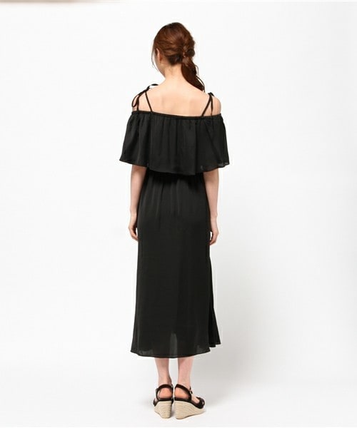 archives（アルシーヴ）の「オフショルダーワンピース（ワンピース・レディース・ブラック/ピンク/オレンジ・MEDIUM）」の6枚目の写真