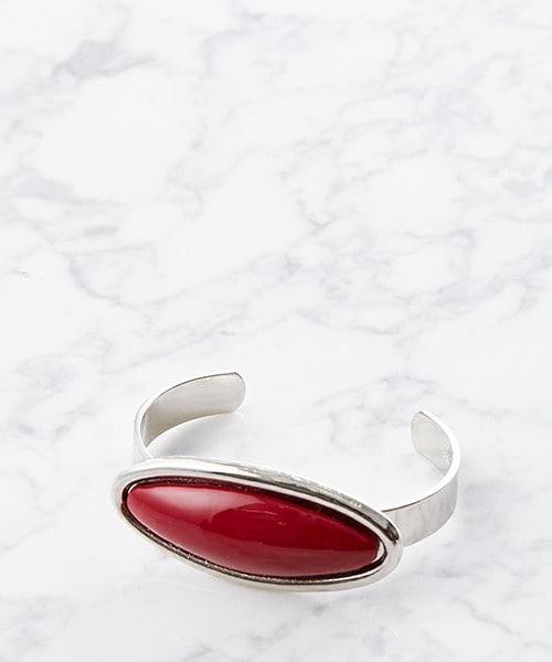 TOGA PULLA/トーガプルラ】Motif leather bangle/レザーバングル