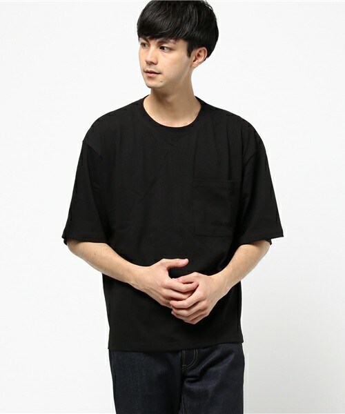 CASPER JOHN AIVER（キャスパージョンアイバー）の「CASPER JOHN AIVER　フェードカラービッグT/ポケット付き（Tシャツ/カットソー・メンズ・ホワイト/ブラック/グレー/ベージュ/カーキ・FREE）」の10枚目の写真