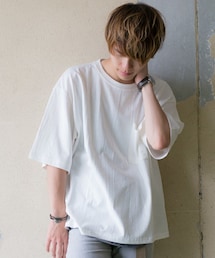 CASPER JOHN AIVER | CASPER JOHN AIVER　フェードカラービッグT/ポケット付き(Tシャツ/カットソー)